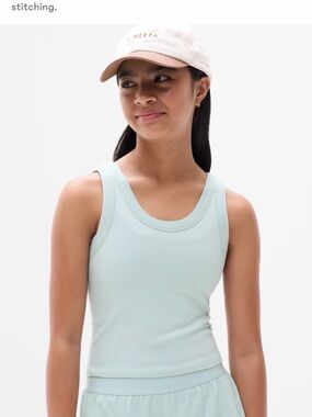 NWOT Athleta Girl rise above ribbed Tank Top